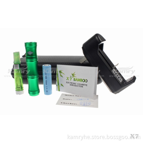 Top Vaporizer E Cig Mod Bamboo Style Mod X7 Natural E Cig Mod with 900mAh Battery